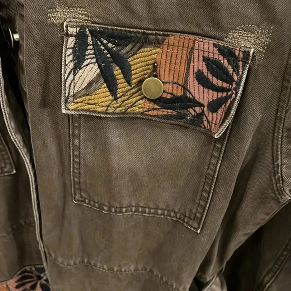 NWT Driftwood Oversized Embroidered Jacket S - Picture 3 of 7
